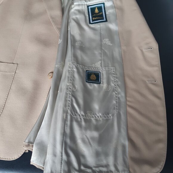 Vintage Warren K Cook Parktown SZ 42 Wool Men's Beige Sport Jacket From Scotts - Picture 5 of 16